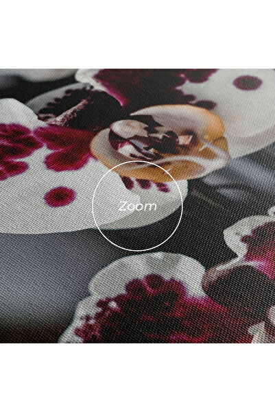 Arthub Canvas Painting, Bedroom And Living Room, Flowers, Dark Purple Orchid