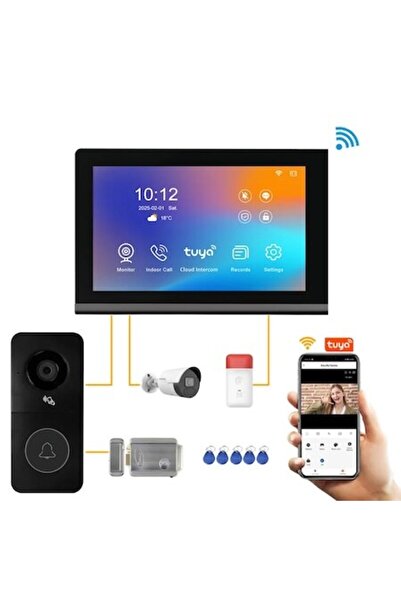 Cristalis Sale Smart Tuya 7" Touch Video Intercom - CRISTALIS SALE™ 1080P, PIR, Night Vision, IP65, Cloud & micro