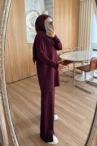 Ka Hijab Arlena Premium Rayon Suit - Plum