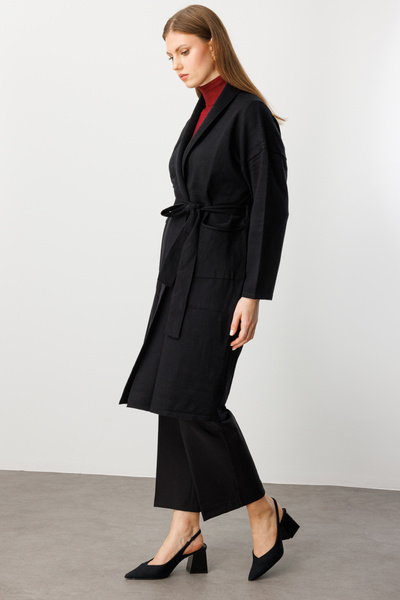 ON Beli Belted Shawl Collar Cardigan-60900