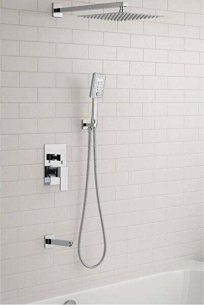 Sardıcı Ankastre Banyo Bataryası Seti Garantili Panel Duş Sistemi Banyo Batar...