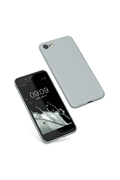 KWmobile Case for Apple iPhone SE (2022)/iPhone SE (2020)/iPhone 8, Gray, Silicone, KWM000010IU098C