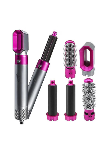 BASHAR Perie de Par 5 in 1 Multifunctionala Hot Air Styler Multiple Accesorii...