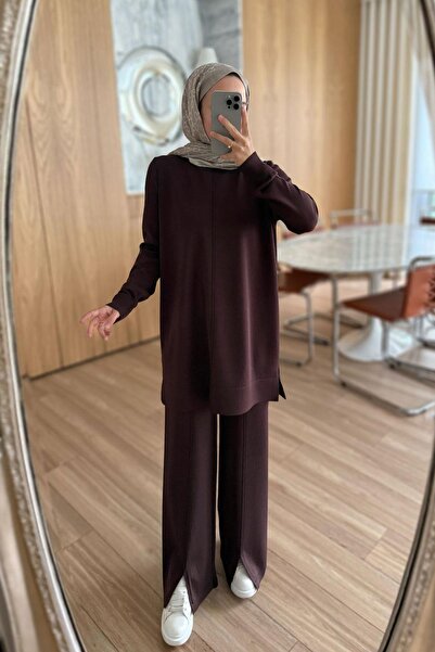 Ka Hijab Arlena Premium Rayon Suit - Brown