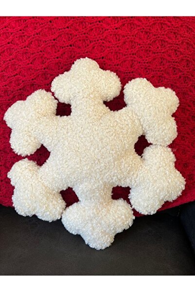 Yastıkland KAR TANESİ PELUŞ YASTIK TASARIM HEDİYE/DEKOR YASTIK