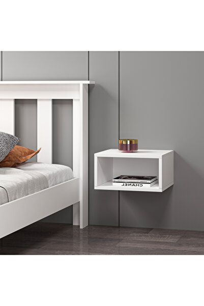 Ninnimo Mdf Beyaz Duvara Monte Komodin DM1006