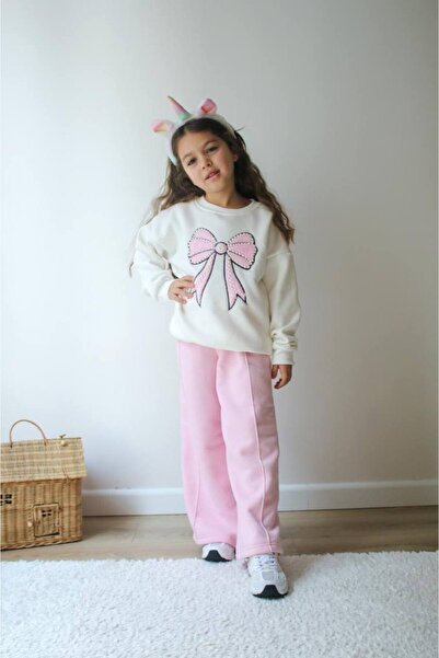 jeliboomkidswear Girl's Pearl Embroidered 2-Piece Set