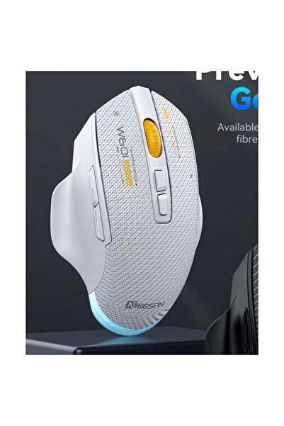 Apera Mkespn SXS-W601 7 Tuş Gaming Mouse Karbon Fiber 3 Modlu Kablolu Bluetooth USB Alıcılı 12800DPI Makro