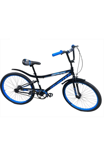 United دراجة كوبرا مقاس 24 لون أسود وأزرق