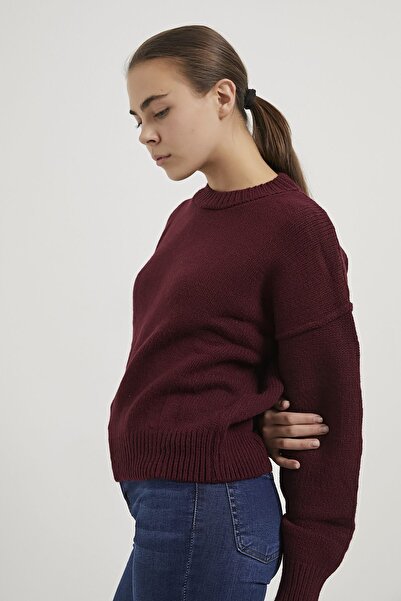 Arma Life Armalife 4898 Circular Neck Oversize Women's Knitwear Sweater