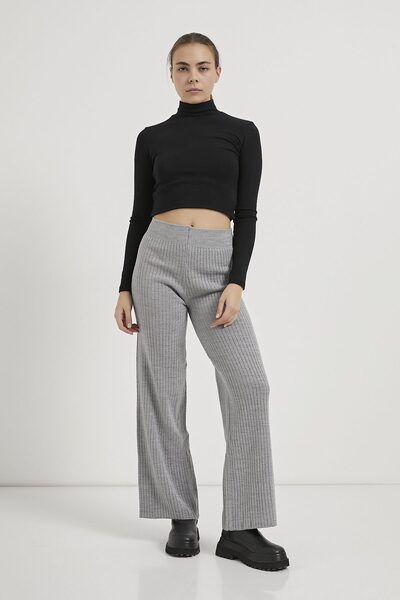 Arma Life Armalife 4138 High Waist Ribbed Knitted Women's Pants