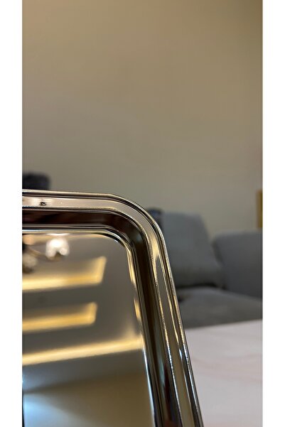 Palaces Single rectangular serving trays, 4 sizes, silver nickel