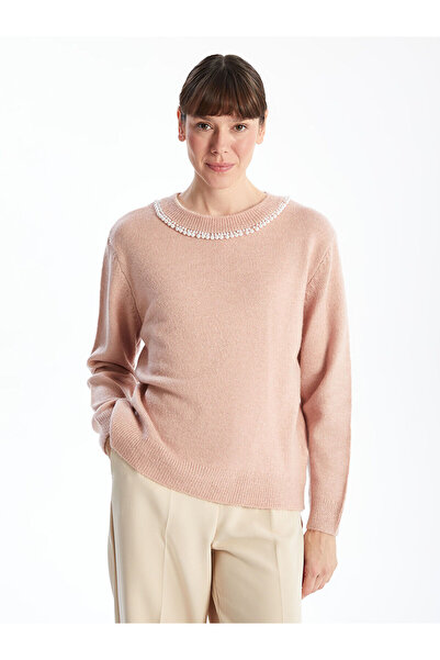 LC Waikiki Γυναικείο πλεκτό πουλόβερ Crew Neck - W4GV37Z8