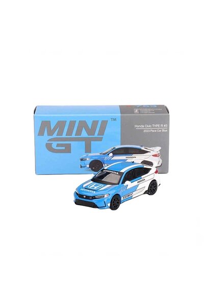 mini gt 1/64 Honda Civic Type R 2023 Pace Car Blue Mt00753