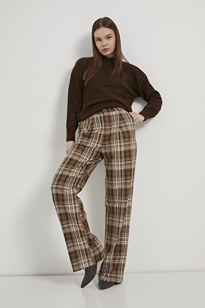 Arma Life Armalife 0421 Plaid Palazzo Premium Women's Pants