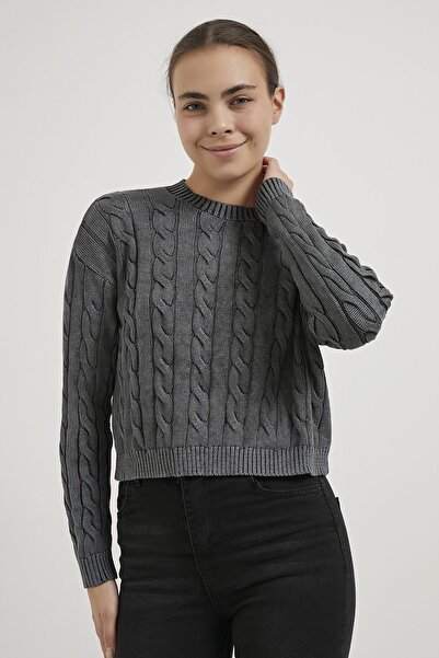 Arma Life Armalife 4478 knitted patterned high collar knitwear women's sweater