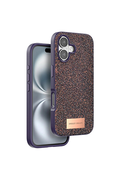 magicool غطاء Onegif iPhone 16 اللامع - بنفسجي غامق