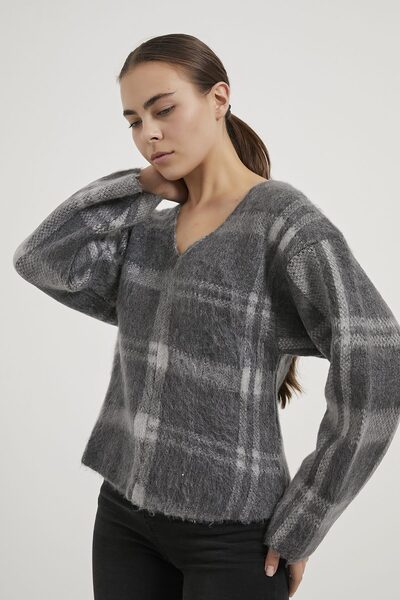 Arma Life ARMALIFE 4796 V YAKA EKOSELİ SALAŞ TRİKO KADIN KAZAK