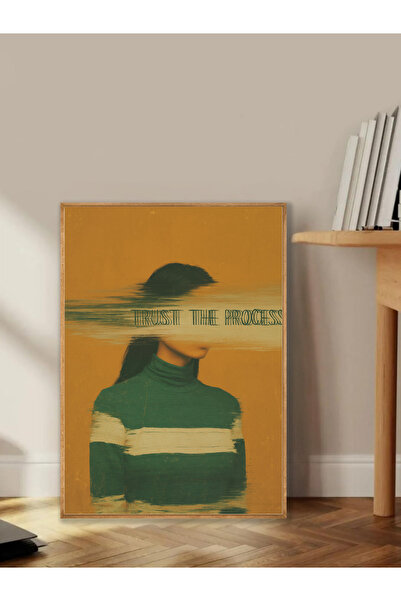 Tuba Decor Tablo dintr-o singură bucată cu rame din lemn pentru sufragerie, s...