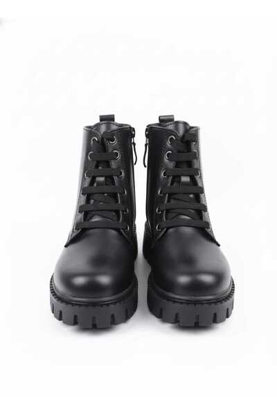 Serra Ayıcık Aksesuarlı Fermuarlı Kız Çocuk Bot Topuk Yükseklik 4 Cm