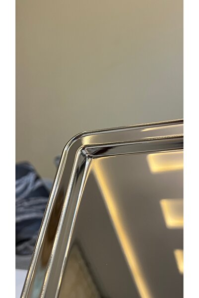 Palaces Single rectangular serving trays, 4 sizes, silver nickel