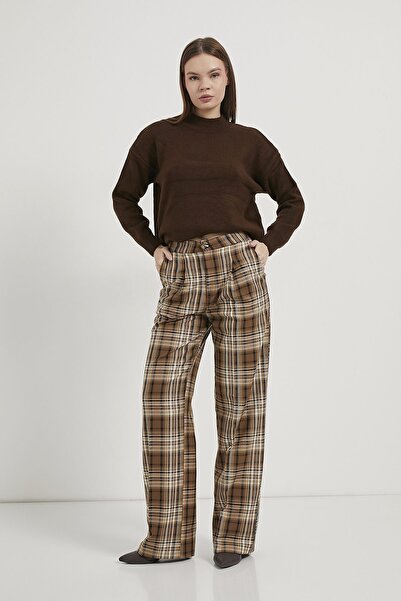 Arma Life Armalife 0421 Plaid Palazzo Premium Women's Pants