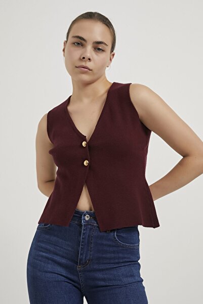 Arma Life Armalife 4790 two button v neck knitwear women's vest