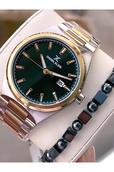 Daniel Klein Men's Wristwatch 30 Meters Water Resistant Steel Band + Bracelet Gift Vs.Blkt.0668