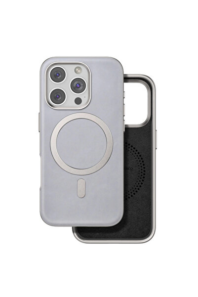 Najmaddin غطاء فينكو آيفون 16 برو بوشاس ماجسيف - رمادي تيتان