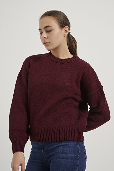 Arma Life Armalife 4898 Circular Neck Oversize Women's Knitwear Sweater