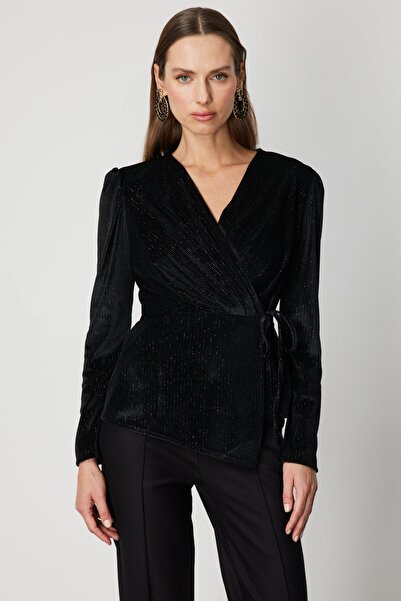 Mi Pret a Porter بلوزة مي برباط جانبي