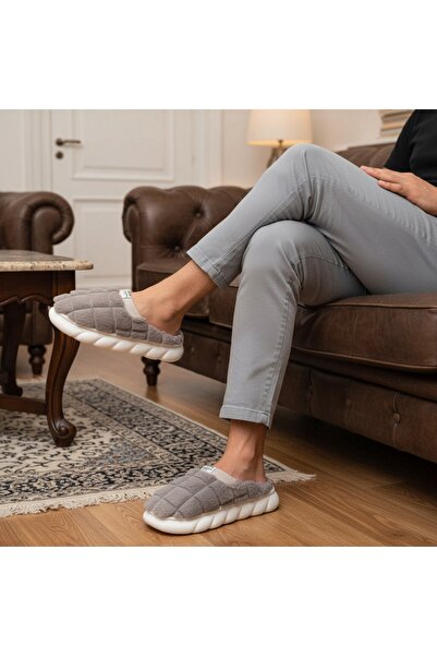 OEM Fluffy, warm and relaxing slippers for men, D308