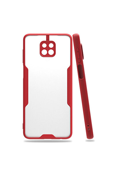 magicool حافظة هاتف Xiaomi Redmi Note 9s من السيليكون البلاتيني - أحمر