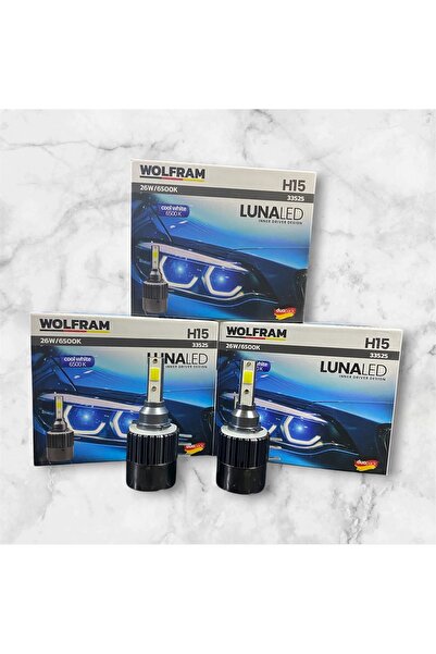 WOLFRAM Led Xenon 12Volt H15 Ampul