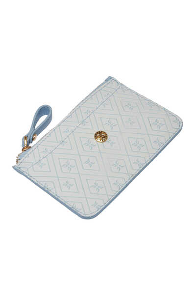 Tergan Mavi Print Kadın Cüzdan - S1CB00055821-V9F