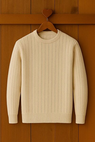 golden toptan Crew neck knit sweater