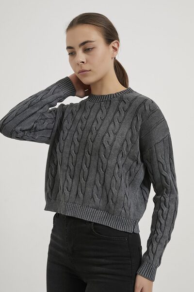 Arma Life Armalife 4478 knitted patterned high collar knitwear women's sweater