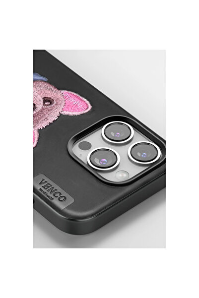 Mepura Venco iPhone 16 Cute Patterned Cover - Brown