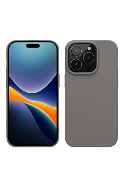 KWmobile Case for Apple iPhone 14 Pro, Silicone, Gray, 59077.155