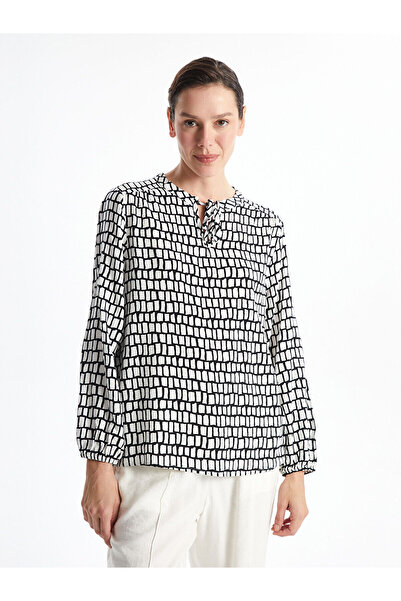 LC Waikiki Γυναικεία μπλούζα με μακρυμάνικη στάμπα LCW