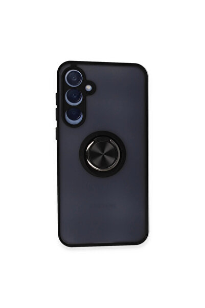 magicool غطاء سيليكون لهاتف سامسونج جالاكسي A35 5G مع حلقة مونتريال - أسود