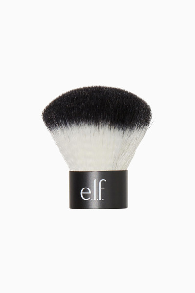 e.l.f cosmetic فرشاة وجه كابوكي، فرشاة مكياج نباتية صغيرة الحجم للسفر