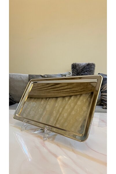 Palaces Single rectangular serving trays, 4 sizes, silver nickel