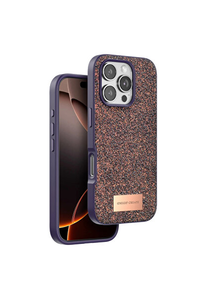 magicool غطاء Onegif لهاتف آيفون 16 برو ماكس - لون بنفسجي غامق