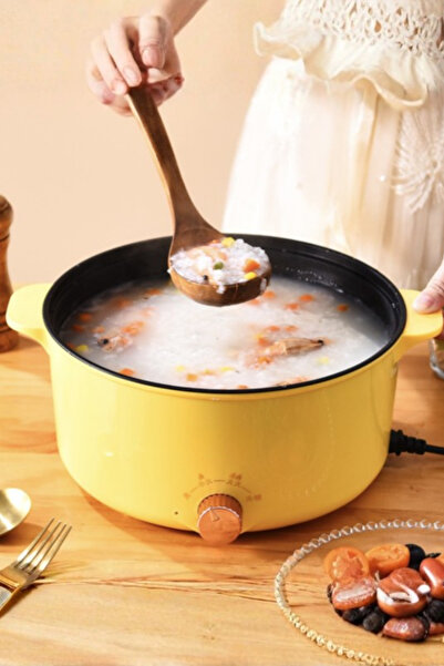 Muchmy Electric Hot Pot Cooker Large Size Rice Noodles Cooking Pot Boiler With Lid - 26cm
