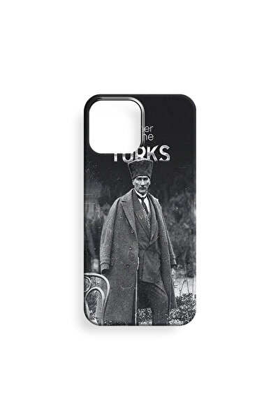 EXS iPhone 15 İle Uyumlu Atatürk Desenli İçi Kadife Premium Kalite Lansman Te...
