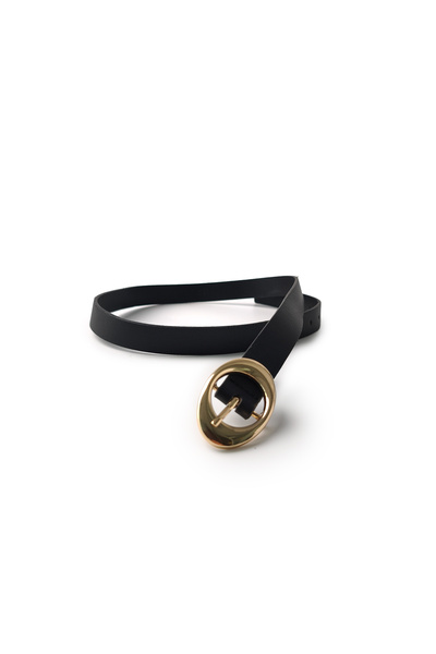 Ecrou Circle Buckle Belt Black