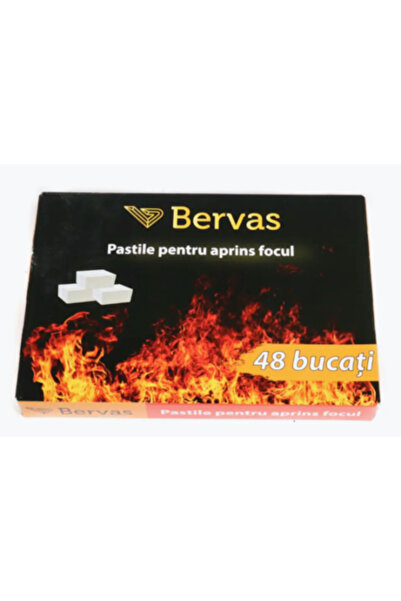 Bervas Set de 10 cutii tablete aprinzătoare de foc Bervas, 48 ​​buc/cutie