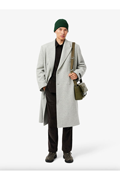 Lacoste Rib Knit Brushed Wool Beanie