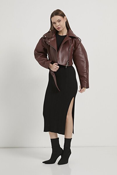 Arma Life Armalife 1020 Synthetic Leather Biker Women's Coat